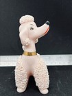   vintage Snooty Porcelain Pink Spaghetti Poodle Dog   Marked 263n