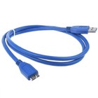 Premium Quality Blue 3ft 3feet 1m 1 Meter Usb 3 0 A Male To Micro B Male Cable