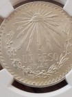 1945m Mexico Silver Un Peso - Ngc Ms 64