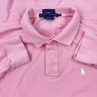 Ralph Lauren The Skinny Polo Shirt Women Xl Pink Mesh Long Sleeve Rugby Ladies