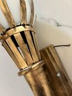 Pair Antique Mashaal Wall Sconces Outdoor Rustic Light Fixtures  Industrial Lamp