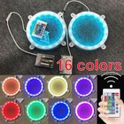 2pcs Led Cornhole Lights 6  Round Corn Hole Night Light Standard Bean Toss Board