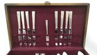 Vintage Prestige Plate Silverware Lot With Storage Chest Mixed Lot Of 56 Pieces