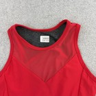 Five Dancewear Tank Top Womens Pa Red Mesh Cropped Racerback Dance Athletic