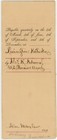 1871 War 1812 Survivor   s Pension Certificate Alexander Crockett Kentucky Militia