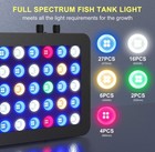 165w Marine Coral Led Aquarium Light Full Spectrum For Saltwater Freshwater Fish