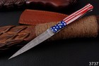 Handmade Fix Blade Double Edge Dagger Knife Boot Hunting Outdoor