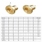 Brass Round Flange Lock Nut T8-t40 Pitch 1mm-8mm T-type Lead Screw Solid Brass