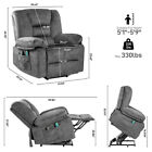 Large Power Lift Electric Recliner Chair With Massage And Heat For Elderly