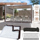 Waterproof Clear Pvc Tarp Heavy Duty Patio Ground Cover Transparent Tarpaulin Us