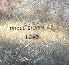Vintage Presentation Epca Poole Silver Co 1899 Wood Lined  Box Hinged Lid