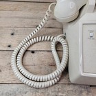 Vintage Beige Single Line Corded Phone House Telephone Push Button Retro
