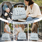Quilted Diaper Bag Backpack With Straps Travel Baby Bag For Women