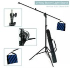 Tripod Dolly Wheels With Boom Light Stand  Sand Bag  Carry Bag For Photo Studio 