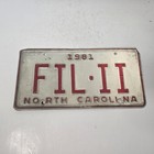Titlevintage 1981 North Carolina License Plate  fil-ii      Retro Garage Decor