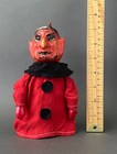 Devil Hand Puppet   1960s Punch Judy German Vintage Paper Mache Krampus Toy