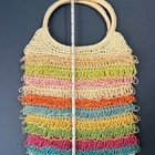 Colorful Crochet Tote Bag