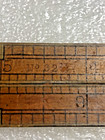 Antique Stanley    No  32 1 2 Folding Rule 12    With Caliper wood And Brass