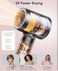 Hair Dryer 160000 Rpm Professional High Speed Ionic Blow Dryer Low Noise