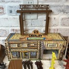 Vtg 1950   s Marx Fort Apache Stockade Series 5000  3675 Play Set   Extras