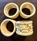 Antique 19th Century Chinese Napkin Rings Set Of 4 Estate  Oriental Collection
