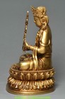 4 old Tibet Buddhism Bronze Gilt Bodhisattva Akashagarbha Guanyin Buddha Statue