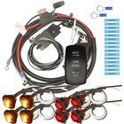 Rocker Switch Turn Signal Kit Blinker Street Legal System For Can Am Commander