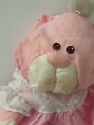 Vintage Fisher Price Puffalumps Pink Puffalump Bunny Rabbit In Pink Dress