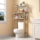 Over The Toilet Storage Rack With 3-tier Bathroom Shelves  Space Saver