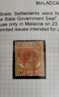 Japanese Occ Of Malaya  1942 Starits Settlement With Malacca Overprints