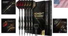 Elegant Steel Tip Darts     Brass  Aluminum Shafts   16 Flight Set In Gift Case