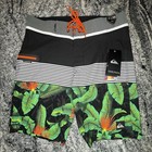 Quicksilver Board Short Men   s Division Remix V 31 Surf Swim Trunks Stretch Kvj6