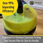 Low Profile Dust Separator With Lifetime Warranty  Wet dry Shop Vacuums