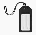Kate Spade Party Id Holder Lanyard Travel Luggage Tag Black White Polka Dot  New