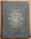 Vtg Antique 1863 Johnson s Family Atlas Map Johnson And Ward World Europe 