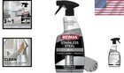 Stainless Steel Cleaner Spray Polish Kit With Cloth For Metal Surfaces