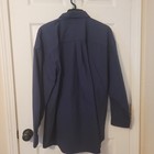 Van Heusen Wrinkle Resistant Solid Blue Button-down Dress Shirt Men s 2xl 34 35