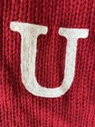 Wondershop At Target 18  Monogram Letter  u  Red Knit Christmas Stocking