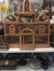 Vintage Wooden Metal Bird Cage Taj Mahal   Victorian Style 25    X 19    X 7    Nice