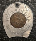 1971 D Lincoln Cent Encased Scenic Railroad Cass Wv Good Luck Token Coin Medal