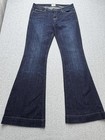 Hudson Flare Jeans Womens 29 Blue Dark Wash Low Rise Flare Leg Stretch Denim