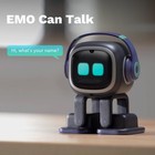 Emopet Ai Desk Robot Companion - Chatgpt Enabled With Voice Commands   Black 