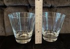 Double Old Fashioned Glasses Set Of 2 Hand Blown Unbranded Tumbler Vtg 11 Ounce