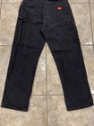 Mens 36x32 Dickies Relaxed Fit Black Duck Canvas Carpenter Work Pants 1939rbk