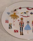 Grace Teaware Nutcracker Ballet Porcelain 14    Oval Platter Christmas Holiday New