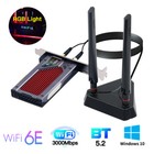 Wifi 6e Axe3000rgb Pcie Wifi Card Intel Ax210 Desktop Pc Wifi Bluetooth Adapter