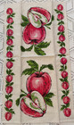 Vintage Linen Kitchen Tea Towel Apples Parisian Prints 28 1 2 X 16 Nwot