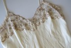 La Perla Gold Label Ivory Silk Camisole With Caf  -au-lait Embroidery  Made In