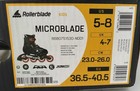 Rollerblade Microblade Kids Adjustable Inline Skates Us Size 5-8 Red Black