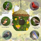 Bird Houses For Outside Bird Nesting Design Resin Birdhouse  Garden Outdoor D   